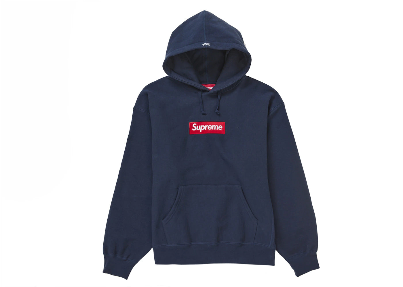 Supreme Box Logo Hooded Sweatshirt (FW24) Navy