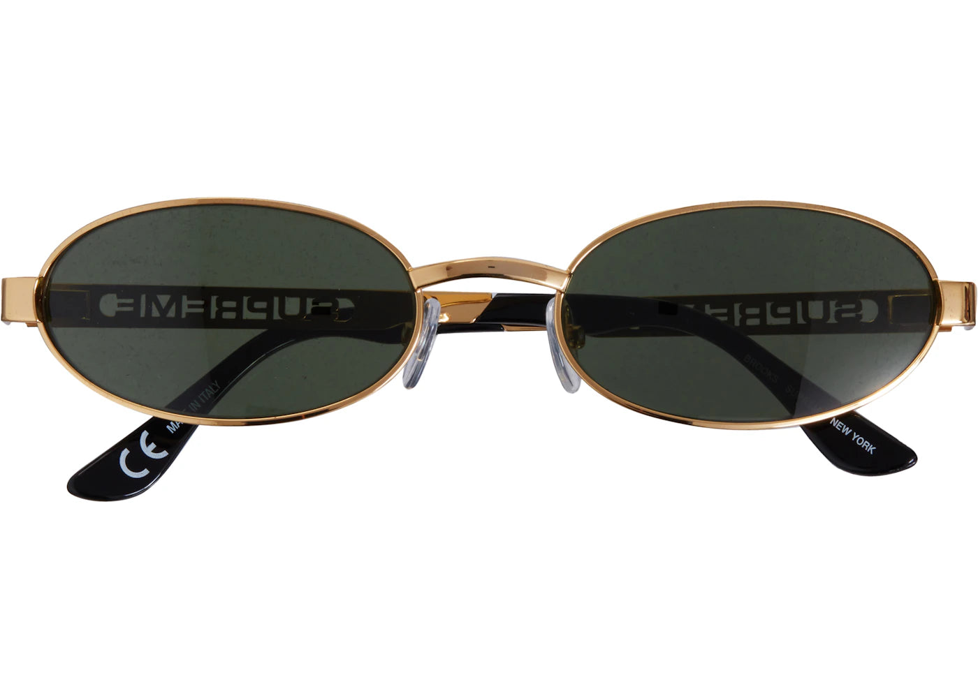 Supreme Brooks Sunglasses Gold