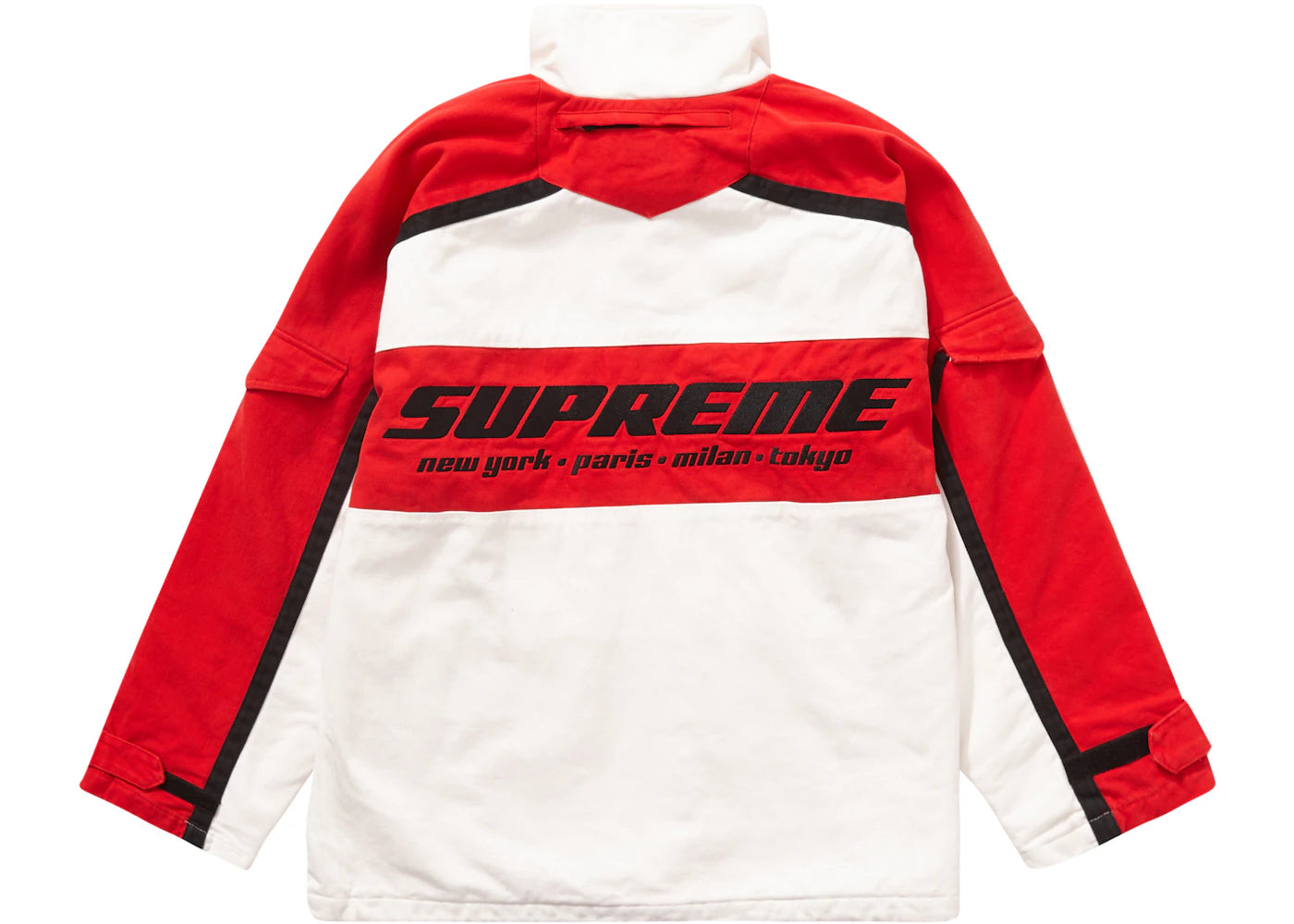 Supreme Brushed Twill Zip Jacket White