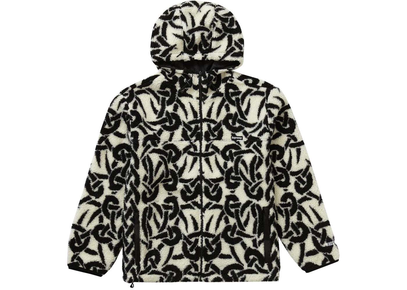 Supreme Celtic Knot Reversible WINDSTOPPER Fleece Hooded Jacket Stone