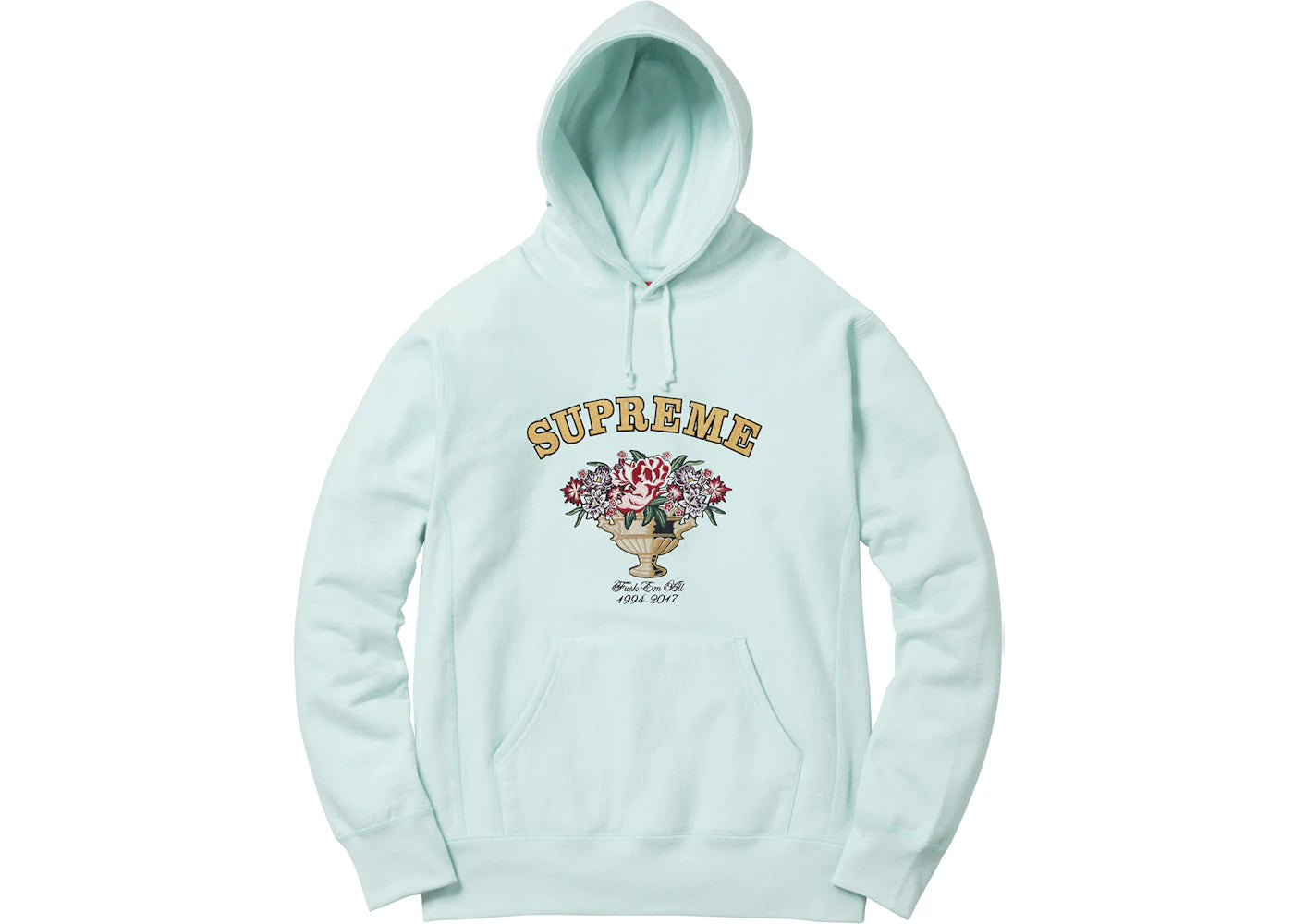 Supreme Centerpiece Hoodie Ice Blue