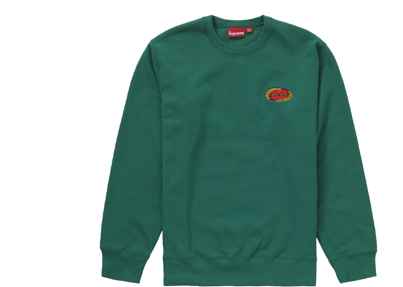 Supreme Chain Logo Crewneck Green
