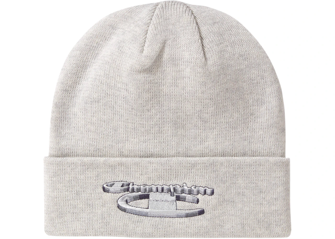 Supreme Champion 3D Metallic Beanie Ash Grey