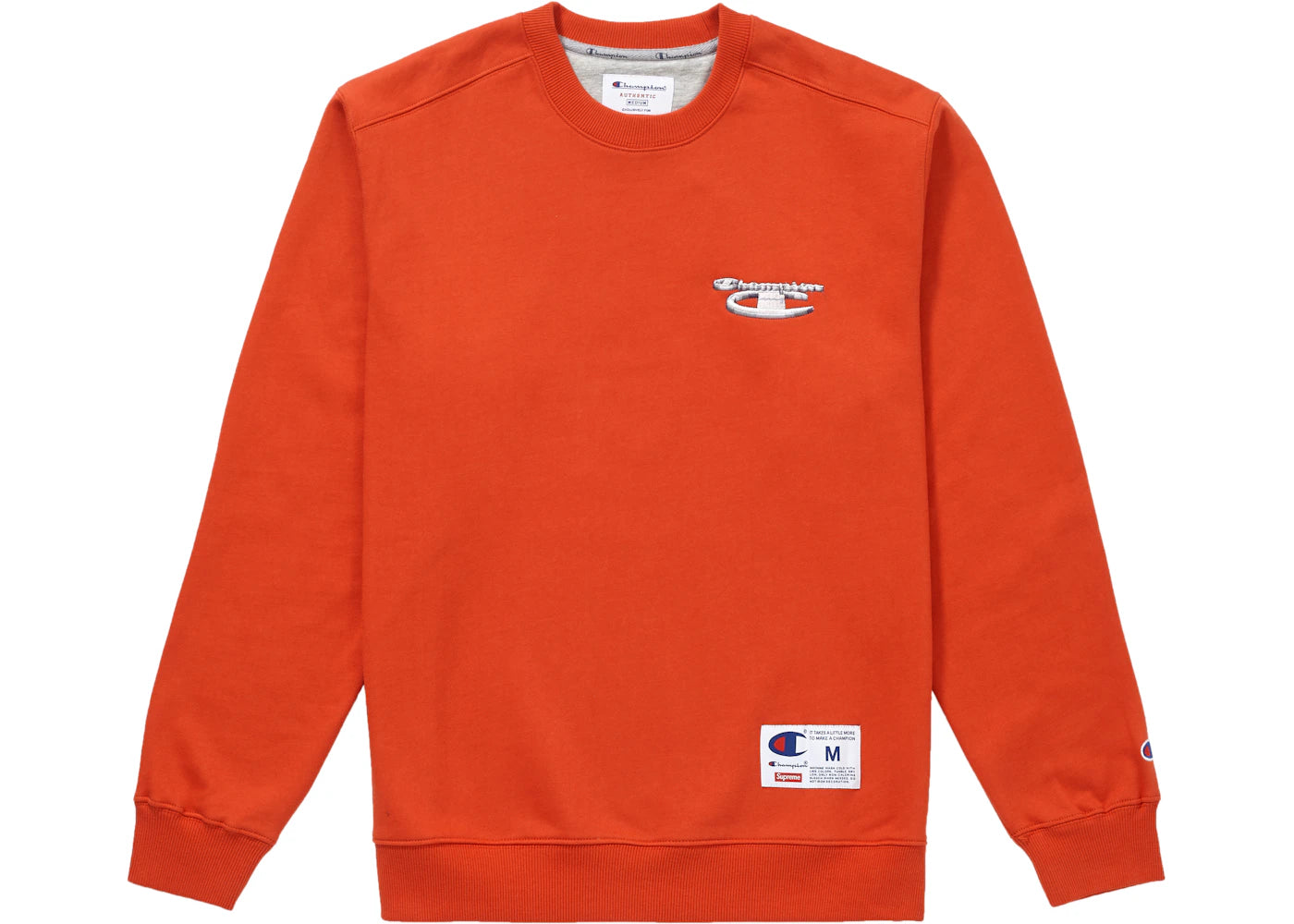 Supreme Champion 3D Metallic Crewneck Brick Red