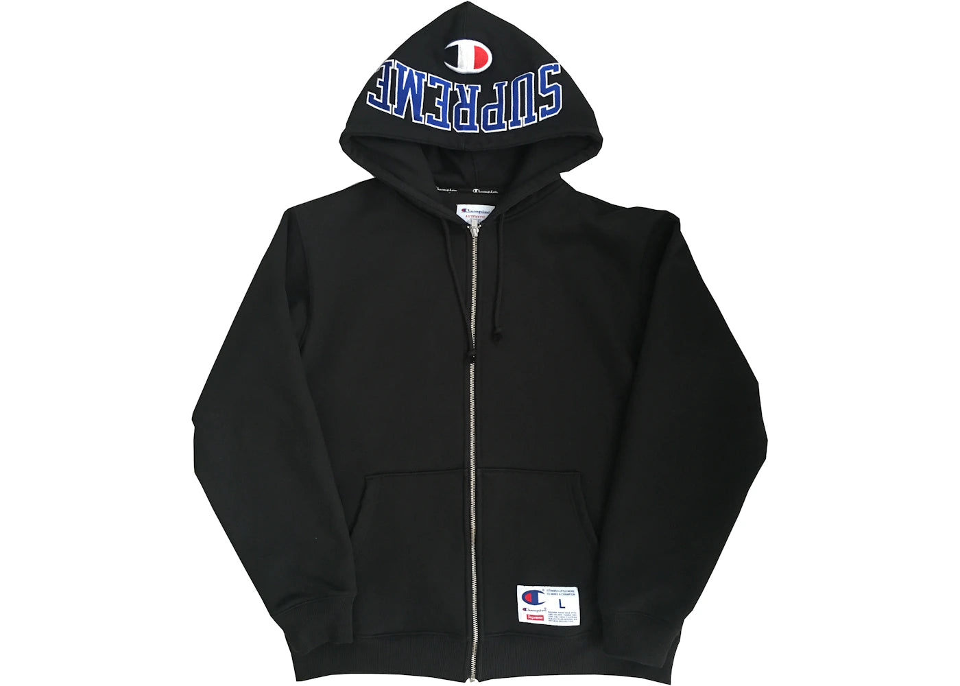 Supreme Champion Arc Logo Zip Up Sweat Black