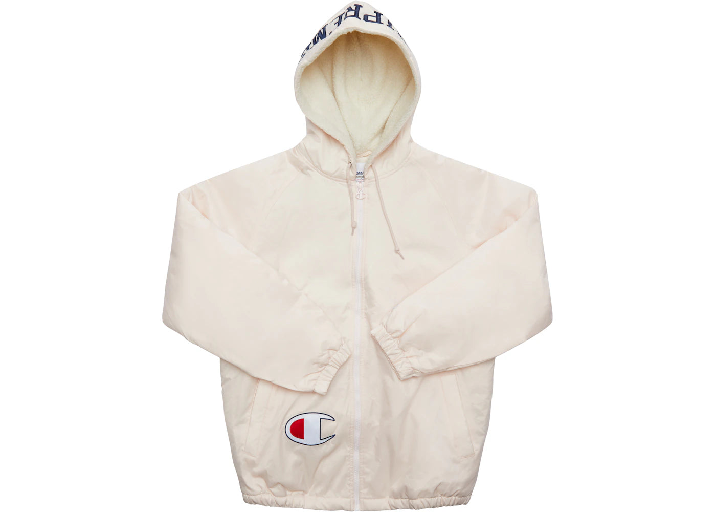 Supreme Champion Sherpa Lined Hooded Jacket Light Pink