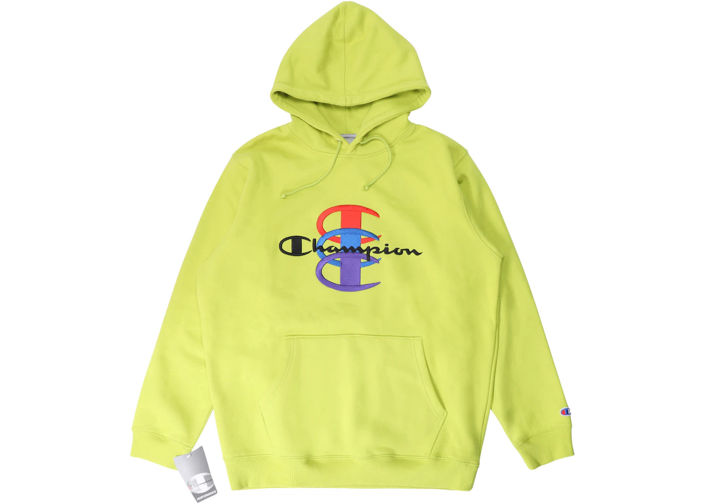 Supreme Champion Stacked C Hooded Sweatshirt Bright Green