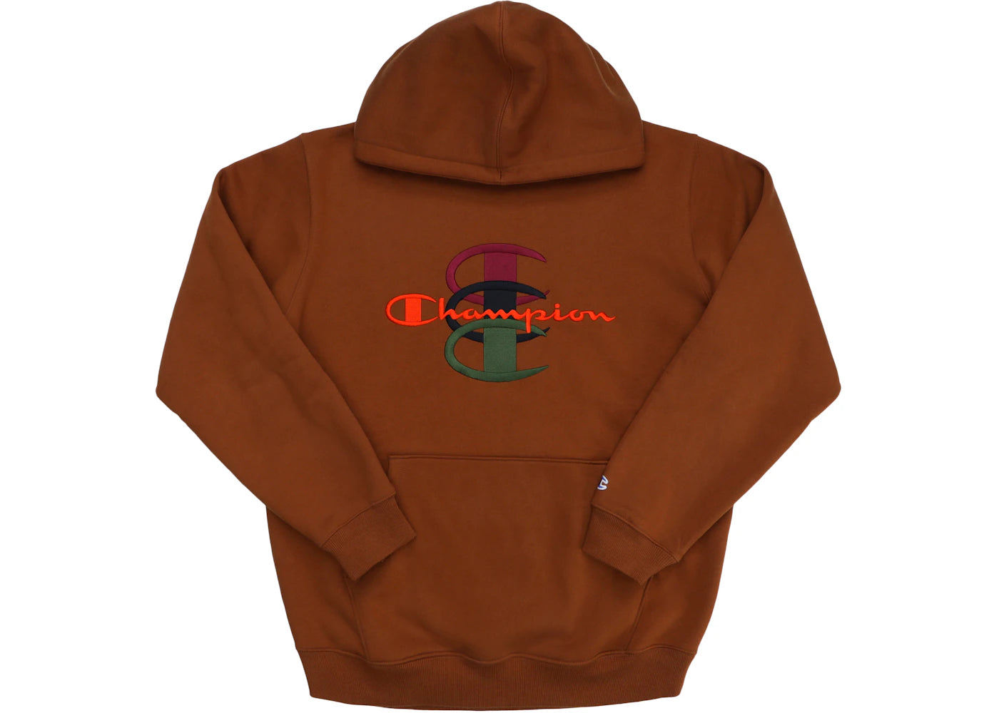Supreme Champion Stacked C Hooded Sweatshirt Brown