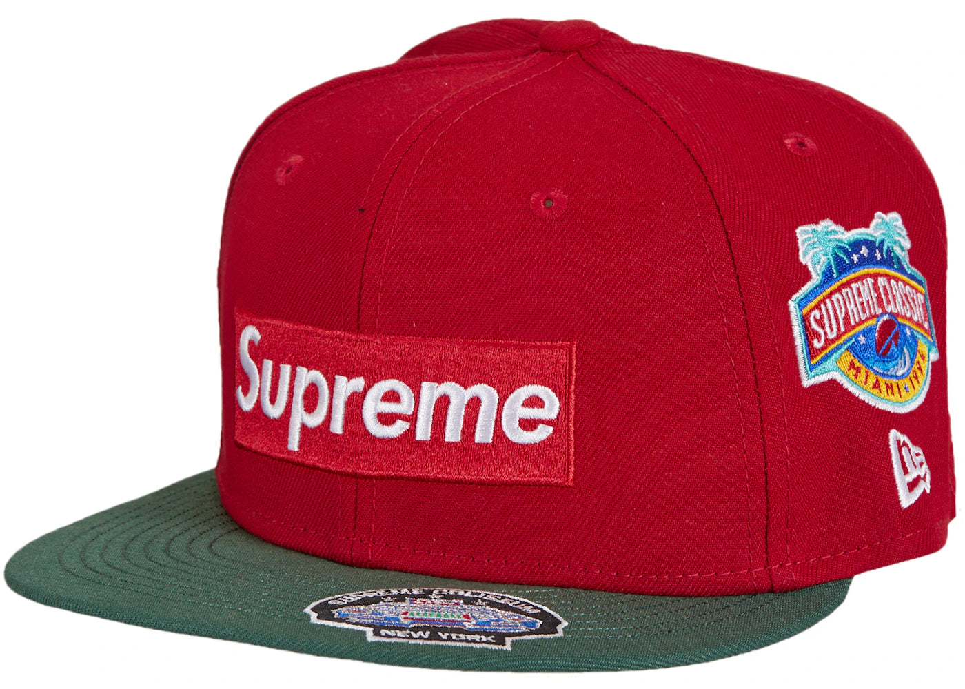 Supreme Championships Box Logo New Era Fitted Hat Red