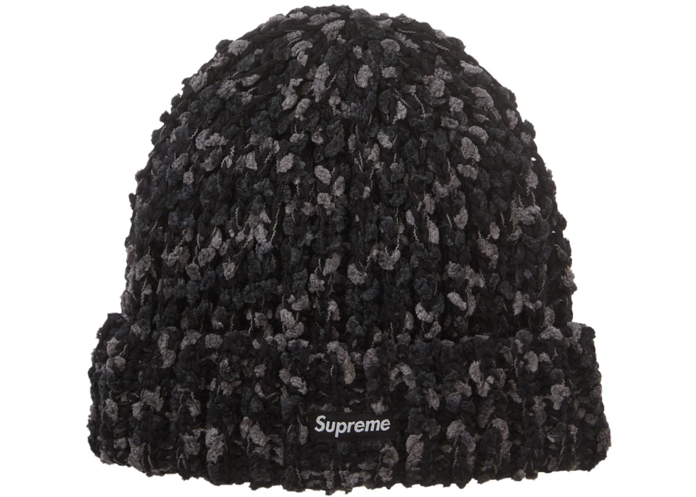 Supreme Chenille Beanie Black