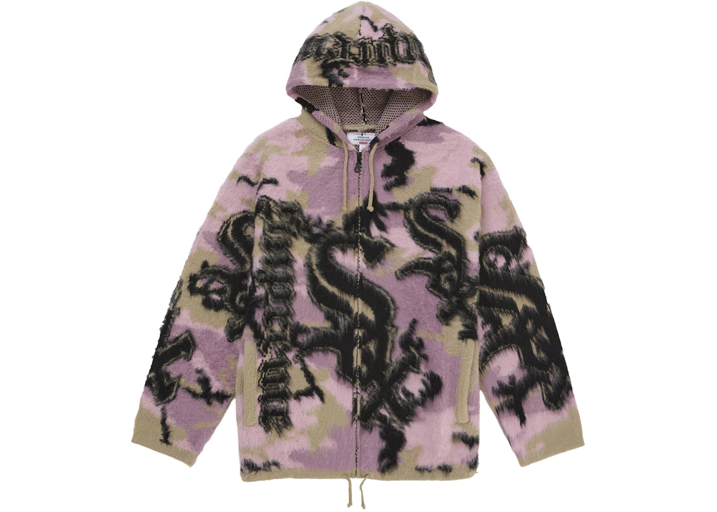 Supreme Chicago White Sox Zip Up Hooded Sweater Pink Camo