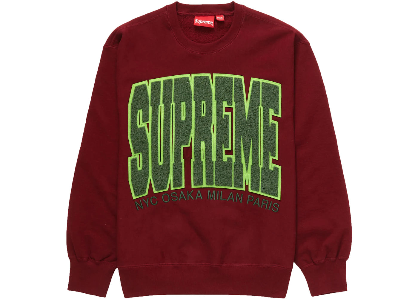 Supreme Cities Arc Crewneck Cardinal