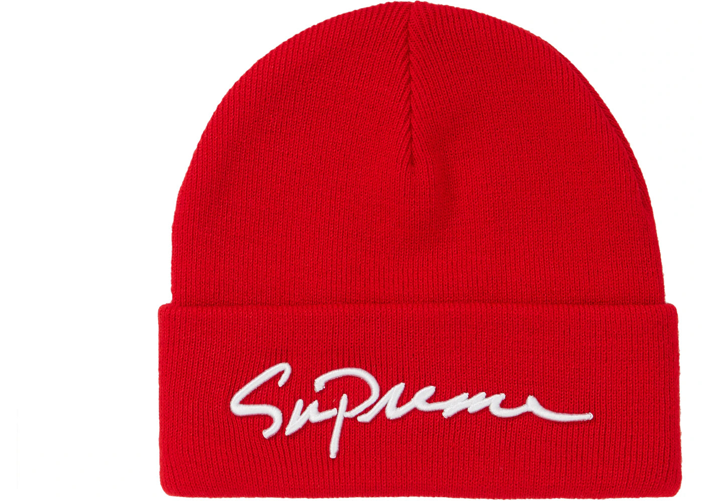 Supreme Classic Script Beanie Red