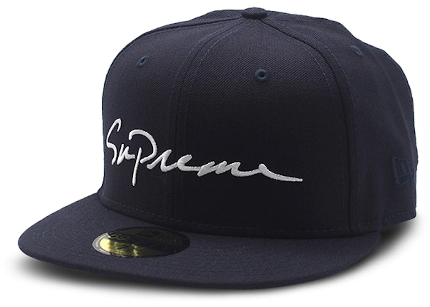 Supreme Classic Script New Era Cap Navy