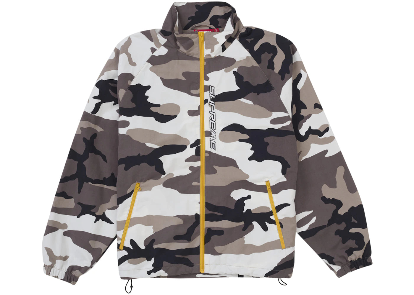 Supreme Contrast Zip Track Jacket Snow Camo