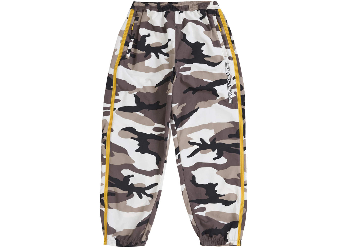 Supreme Contrast Zip Warm Up Pant Snow Camo