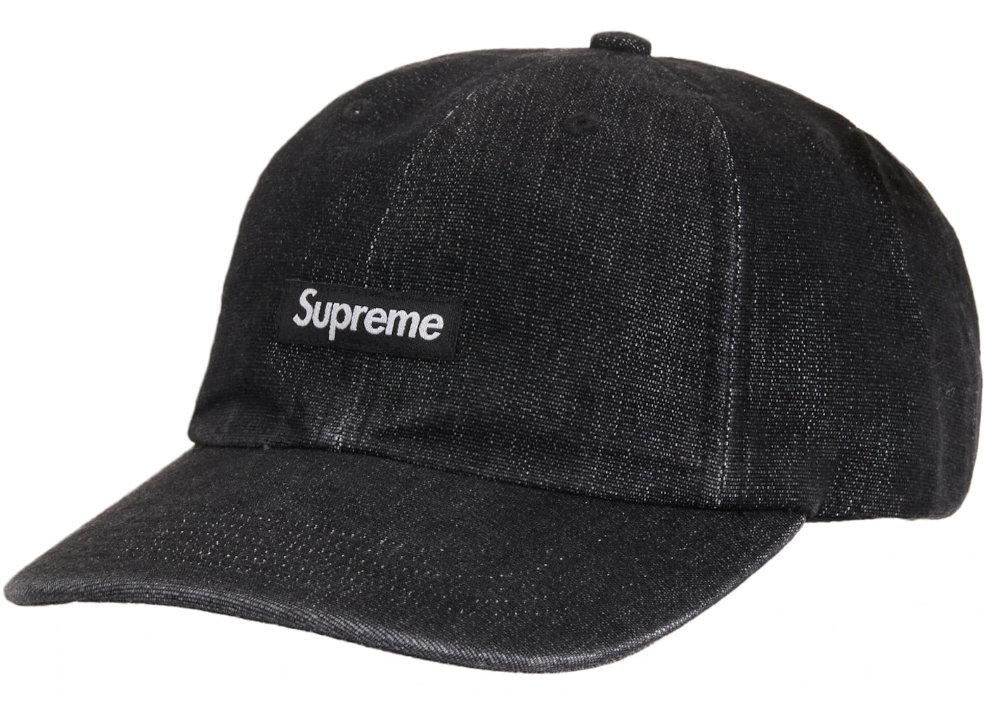 Supreme Cordura Denim Small Box 6-Panel Black