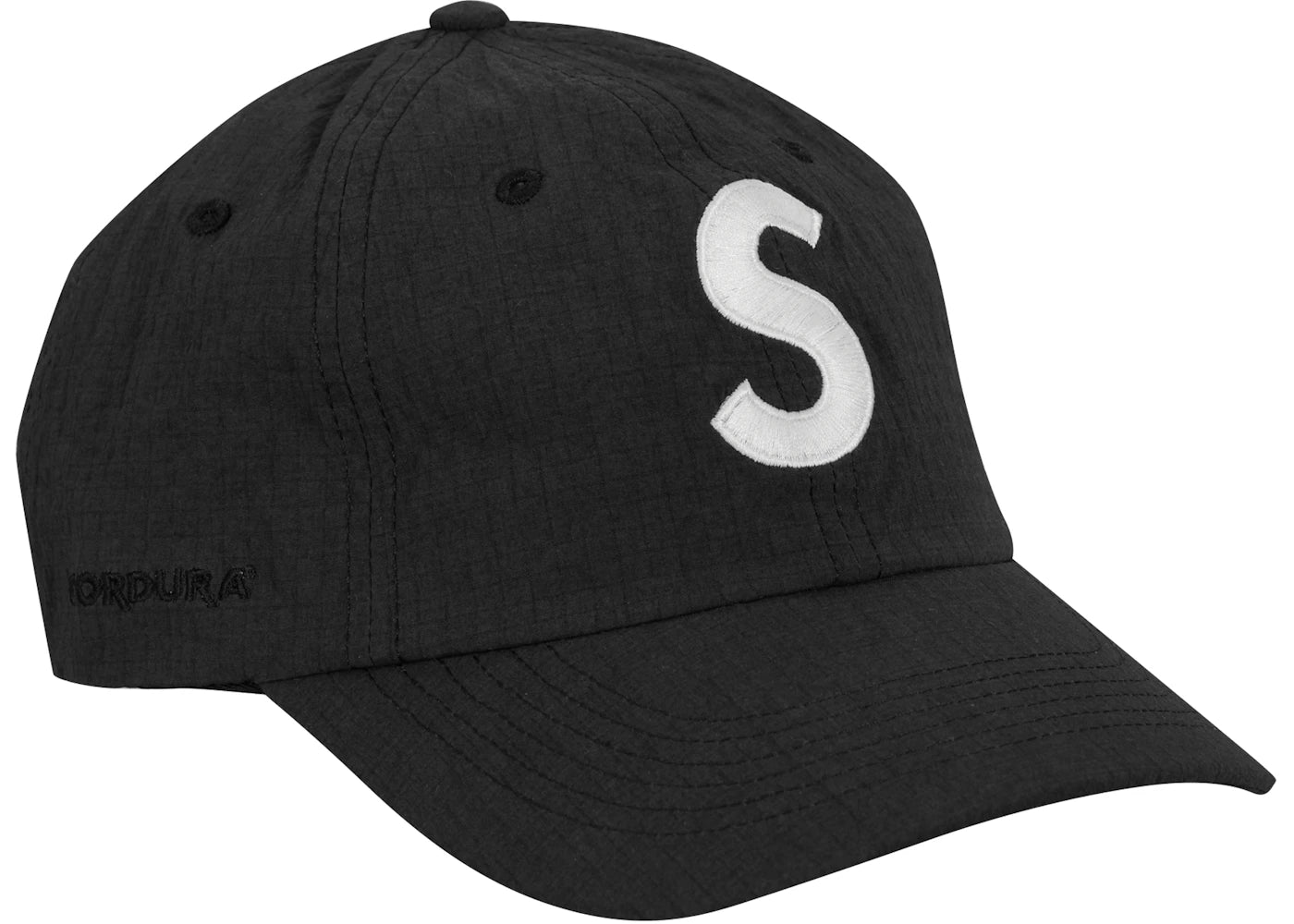 Supreme Cordura Ripstop S Logo 6-Panel Black