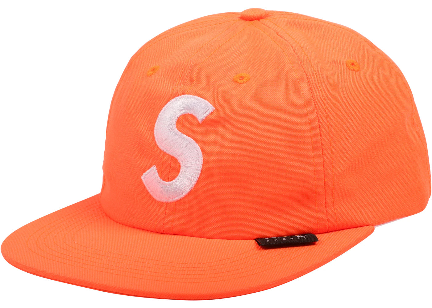 Supreme Cordura S Logo 6-Panel Neon Orange