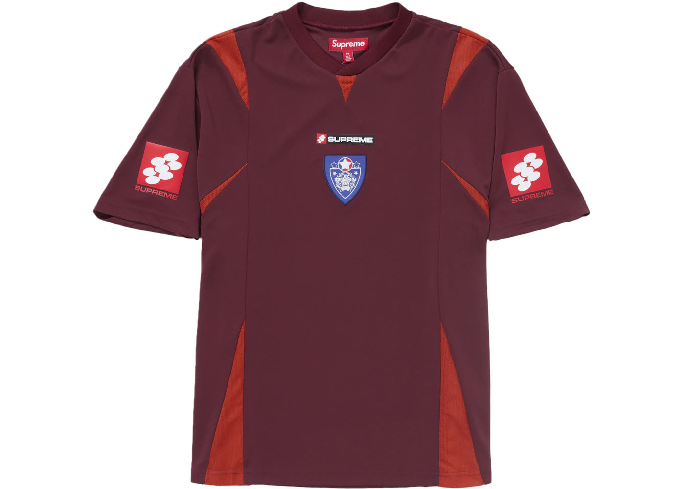 Crest Soccer Jersey Maroon