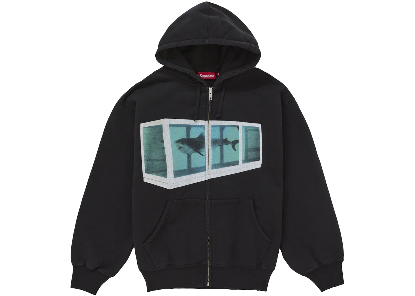 Supreme Damien Hirst Zip Up Hooded Sweatshirt Black