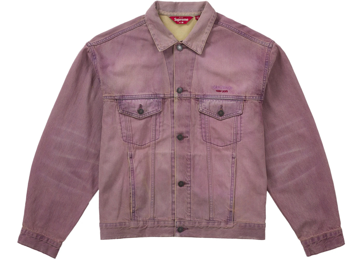 Supreme Denim Trucker Jacket (SS26) Overdyed Purple