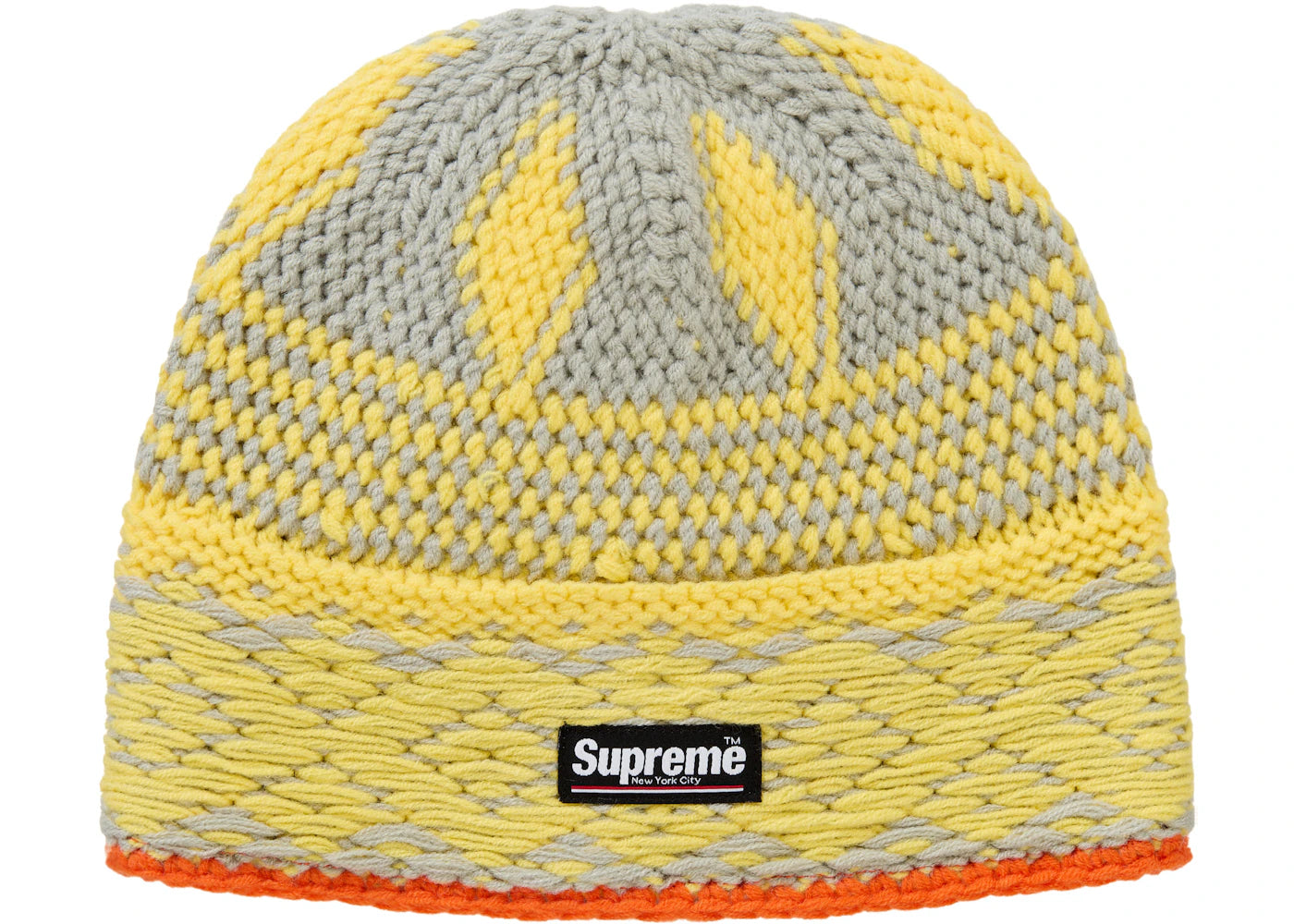 Supreme Diamond Beanie Grey