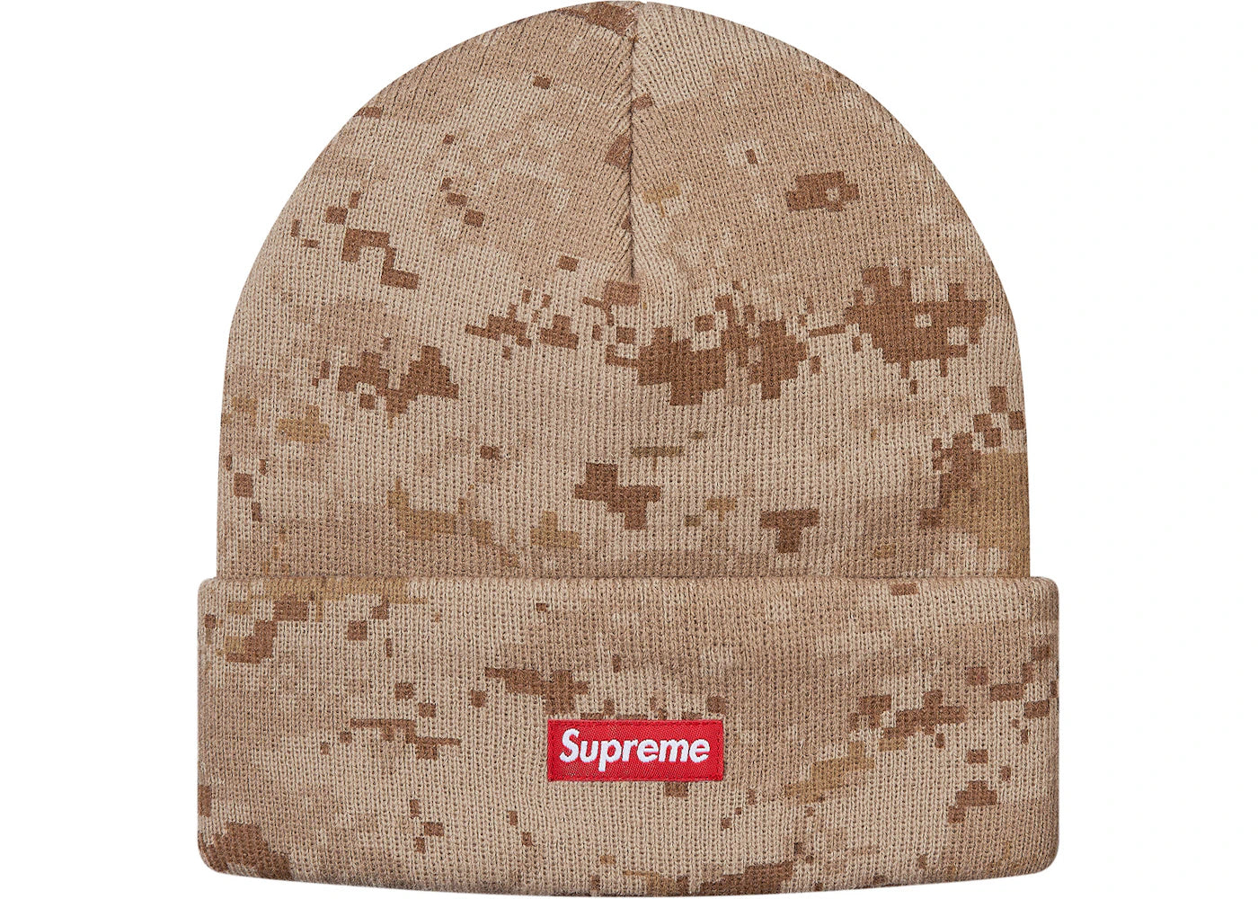 Supreme Digi Camo Beanie Tan Digi Camo
