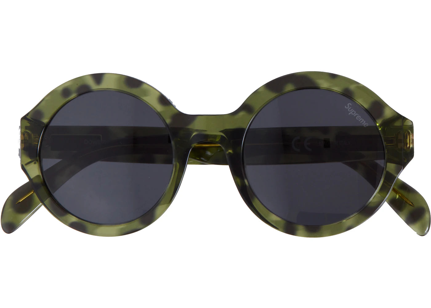 Supreme Downtown Sunglasses Green Tortoise
