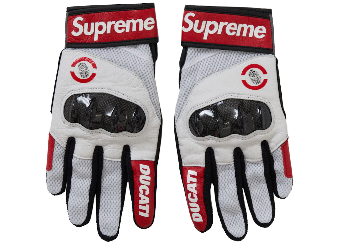 Supreme Ducati C1 Leather Gloves Red