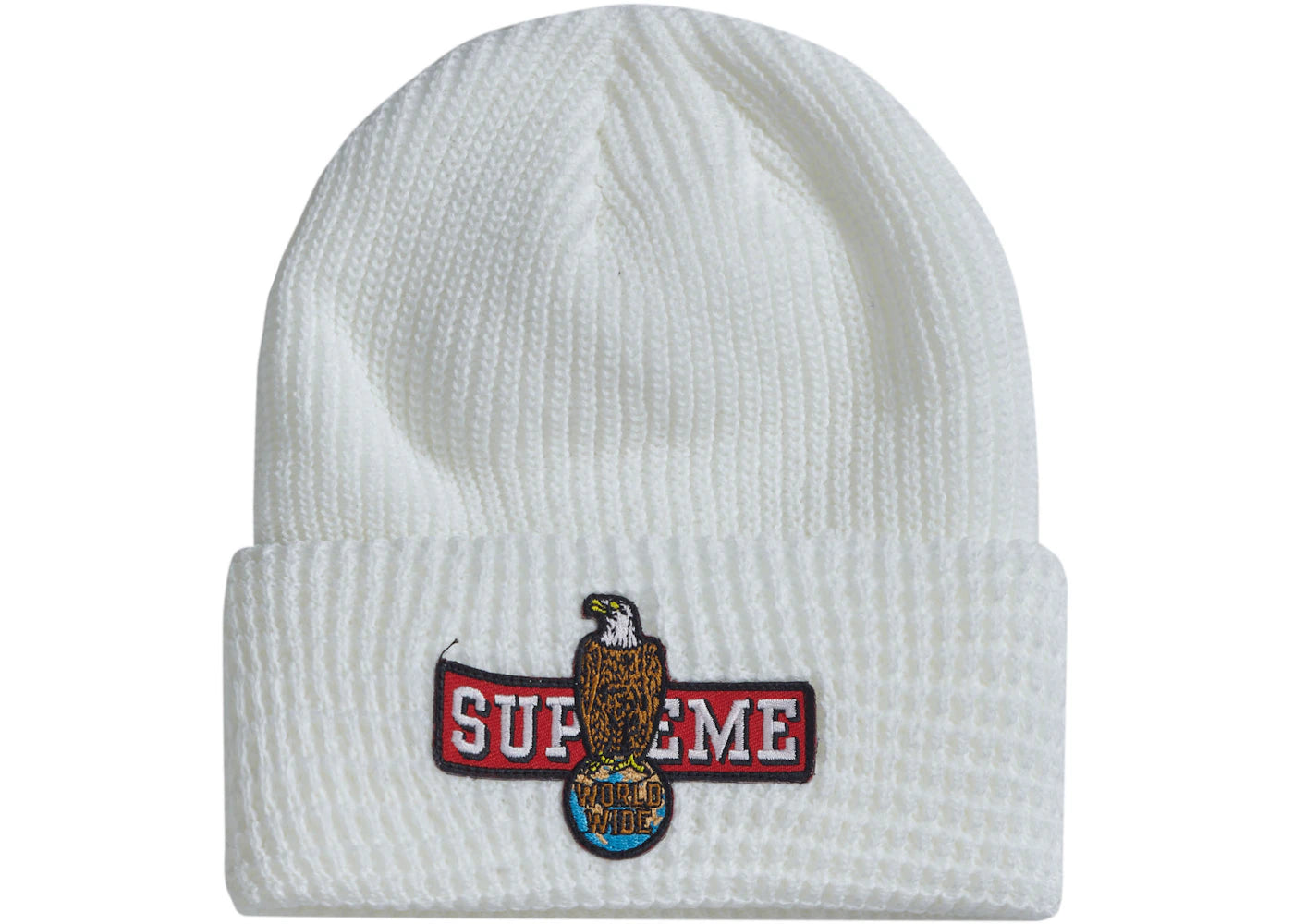 Supreme Eagle Beanie White
