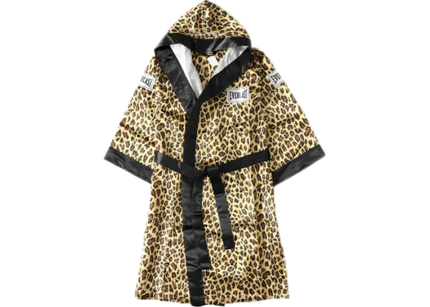 Supreme Everlast Satin Hooded Boxing Robe Leopard