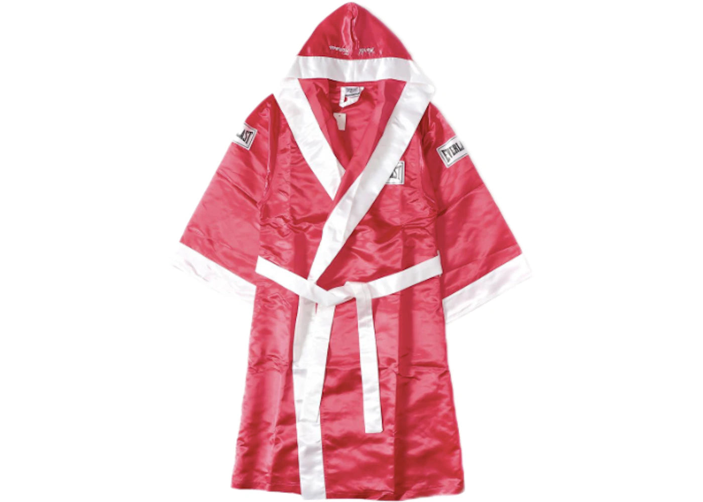 Supreme Everlast Satin Hooded Boxing Robe Red