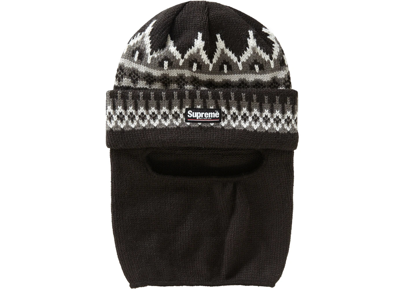 Supreme Facemask Beanie Black
