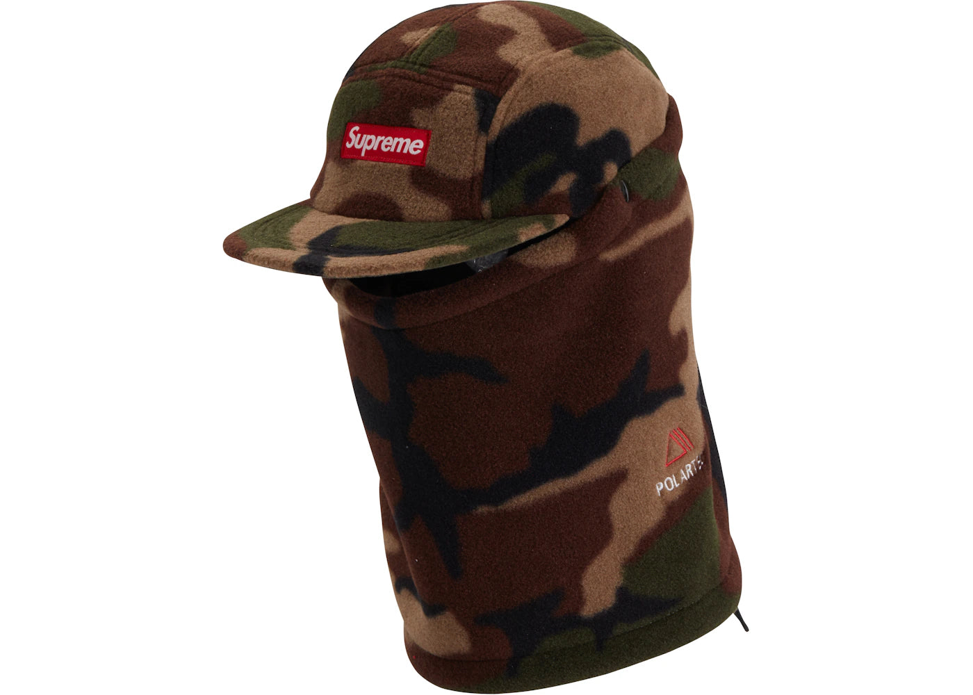 Supreme Facemask Polartec Camp Cap Woodland Camo