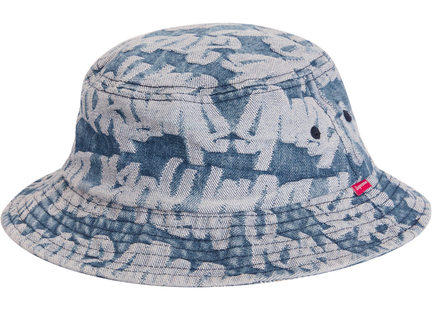 Supreme Fat Tip Jacquard Denim Crusher Blue