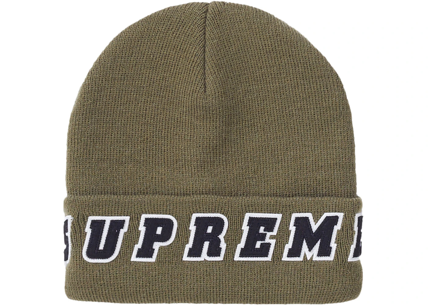 Supreme Felt Logo Beanie Olive
