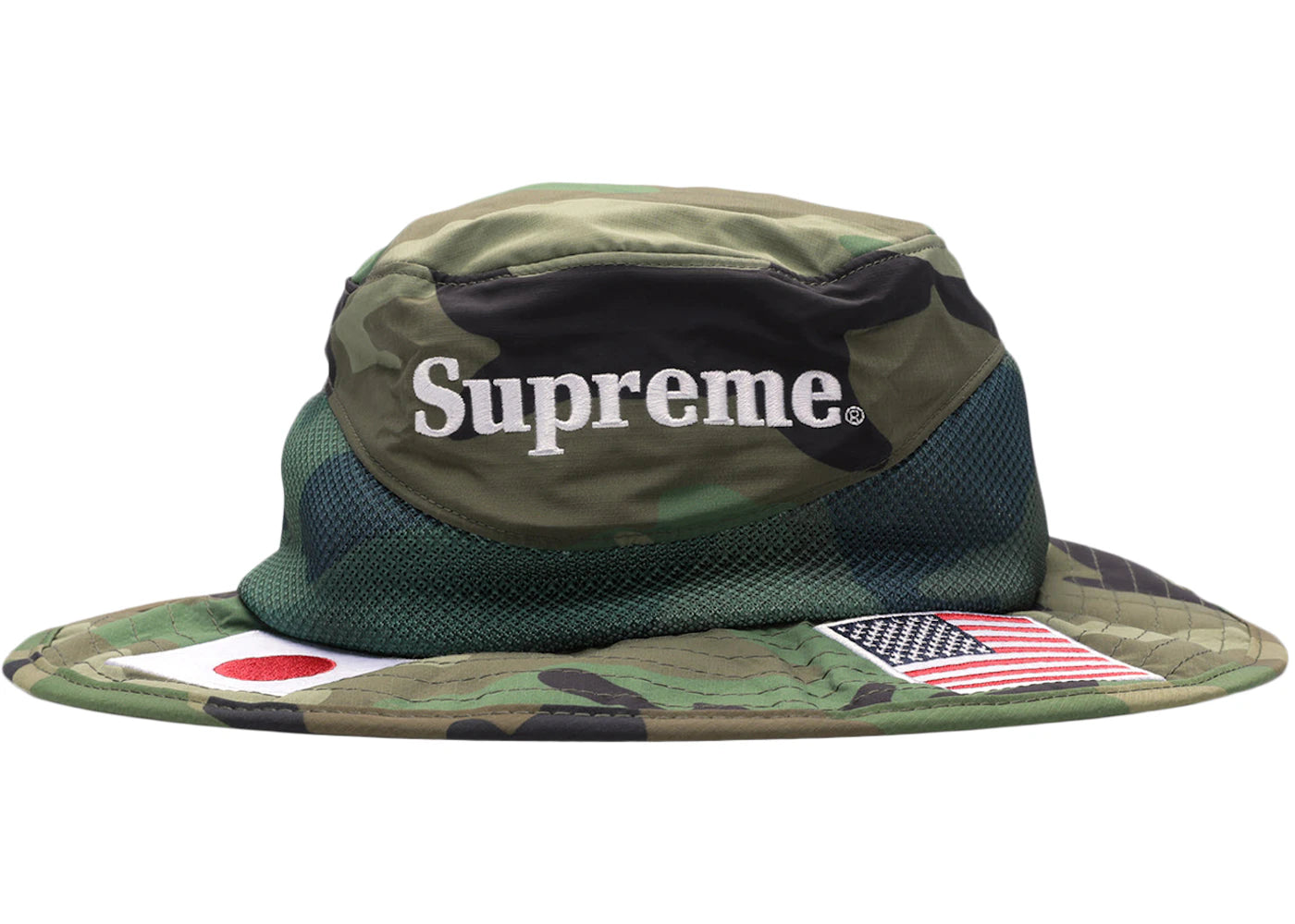 Supreme Flags Boonie Woodland Camo