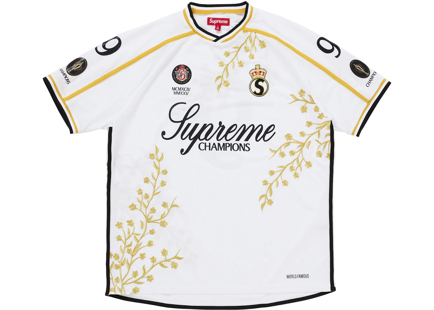 Supreme Floral Soccer Jersey White