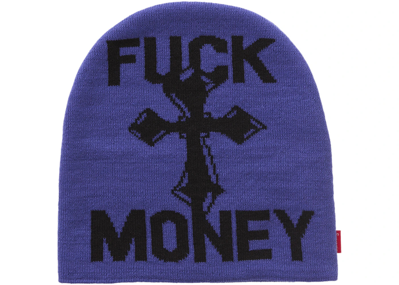 Supreme Fuck Money Beanie Blue