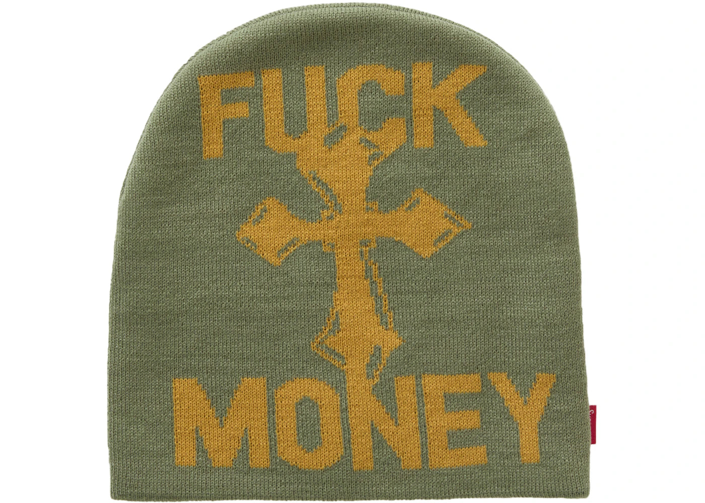 Supreme Fuck Money Beanie Green