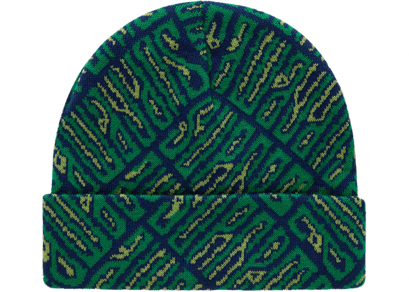 Supreme Funk Spellout Beanie Green