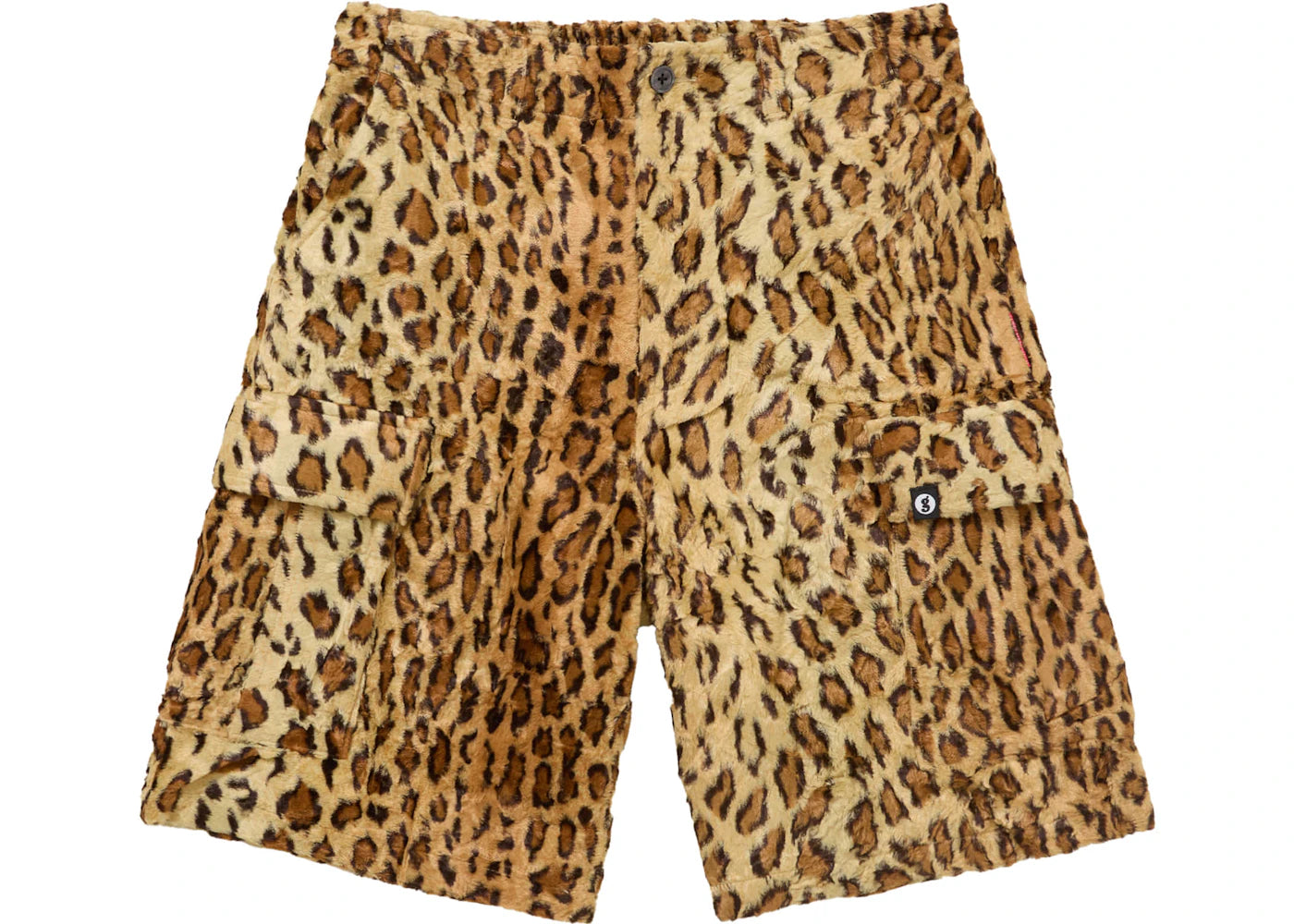 Supreme GOODENOUGH Crushed Rayon Cargo Short Leopard