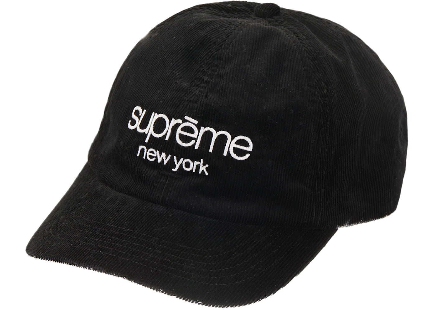 Supreme GORE-TEX Corduroy Classic Logo 6-Panel Black
