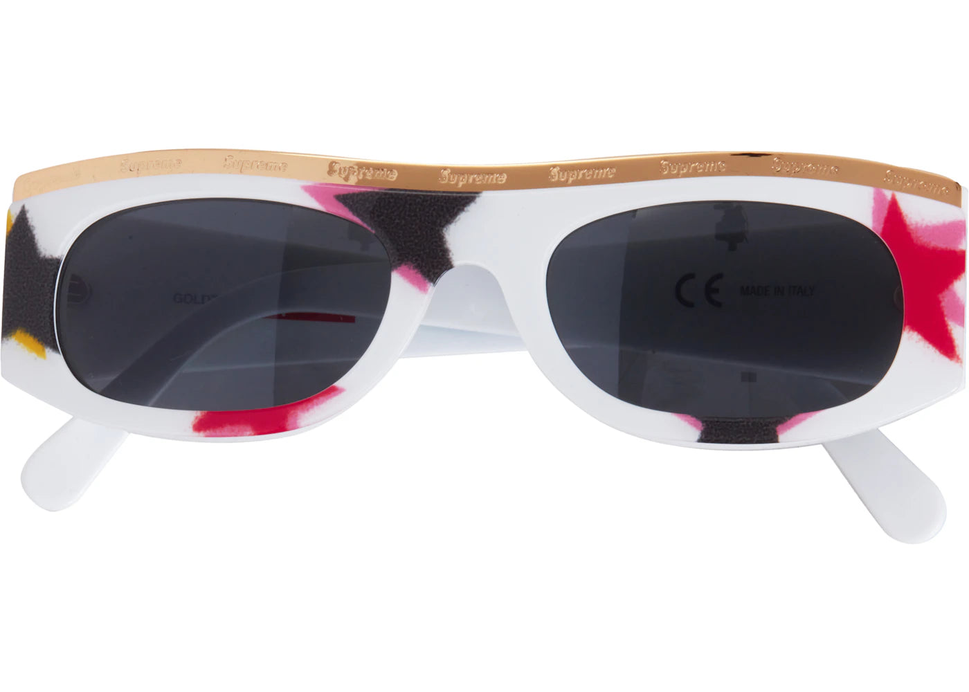 Supreme Goldtop Sunglasses White Gonz Stars