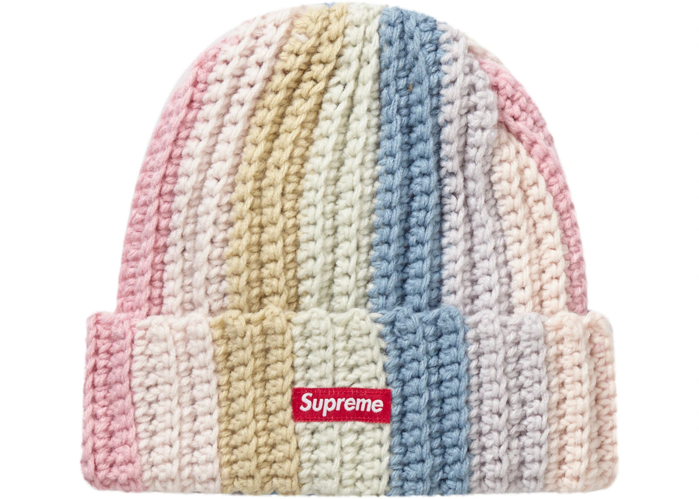 Supreme Gradient Crochet Beanie Pink