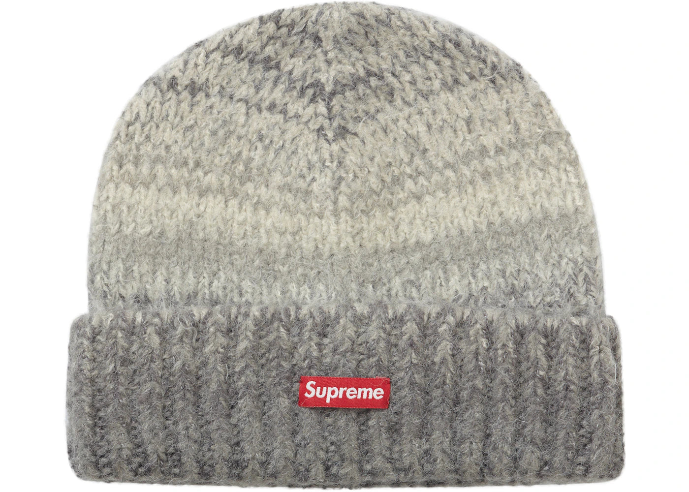 Supreme Gradient Stripe Beanie Grey