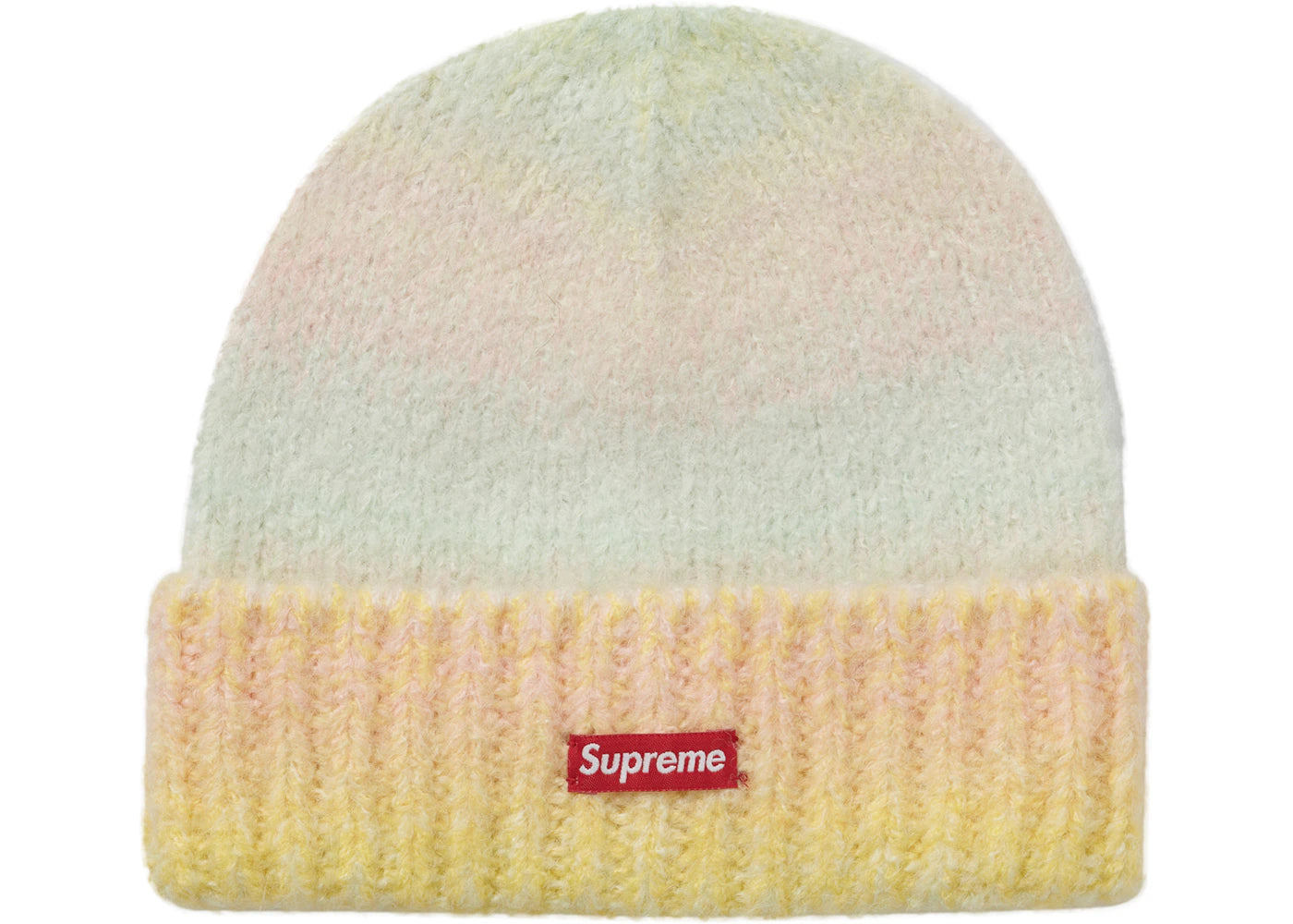 Supreme Gradient Stripe Beanie Yellow