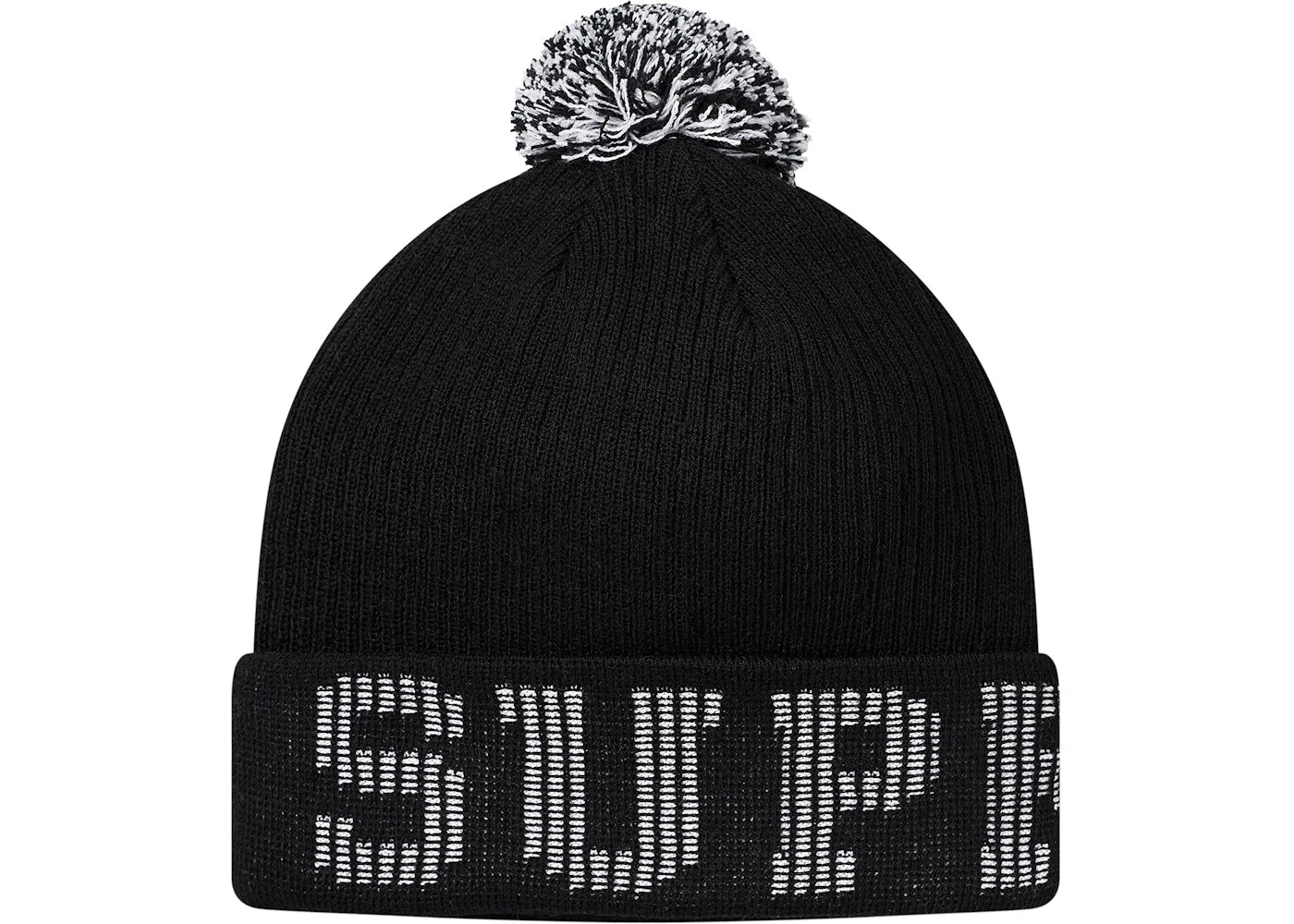 Supreme Grid Logo Beanie Black