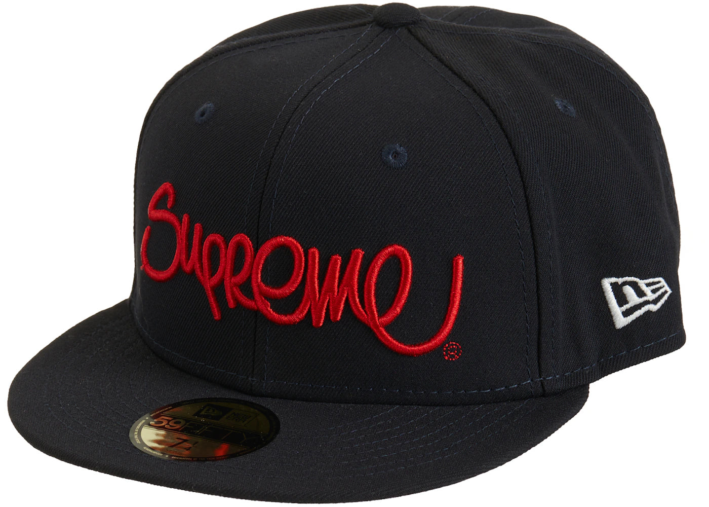 Supreme Handstyle New Era Navy